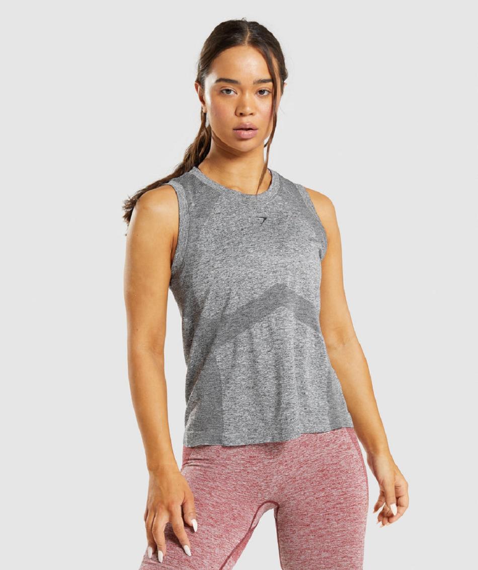 Camiseta Tirantes Gymshark Flex Loose Top Mujer Gris | CO 2375BEX